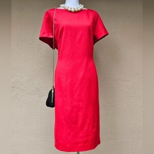Pendleton Red 100% Virgin Wool Midi Dress Plus Size 18